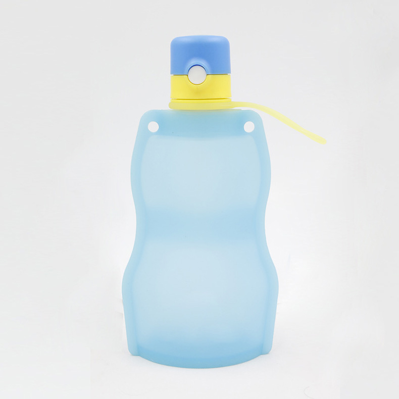 創意硅膠水壺兒童折疊水袋